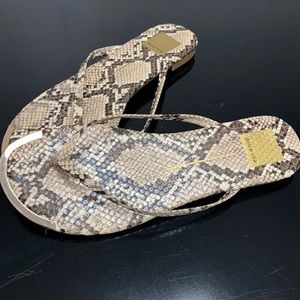 Dolce Vita Snake-print sandals size 7